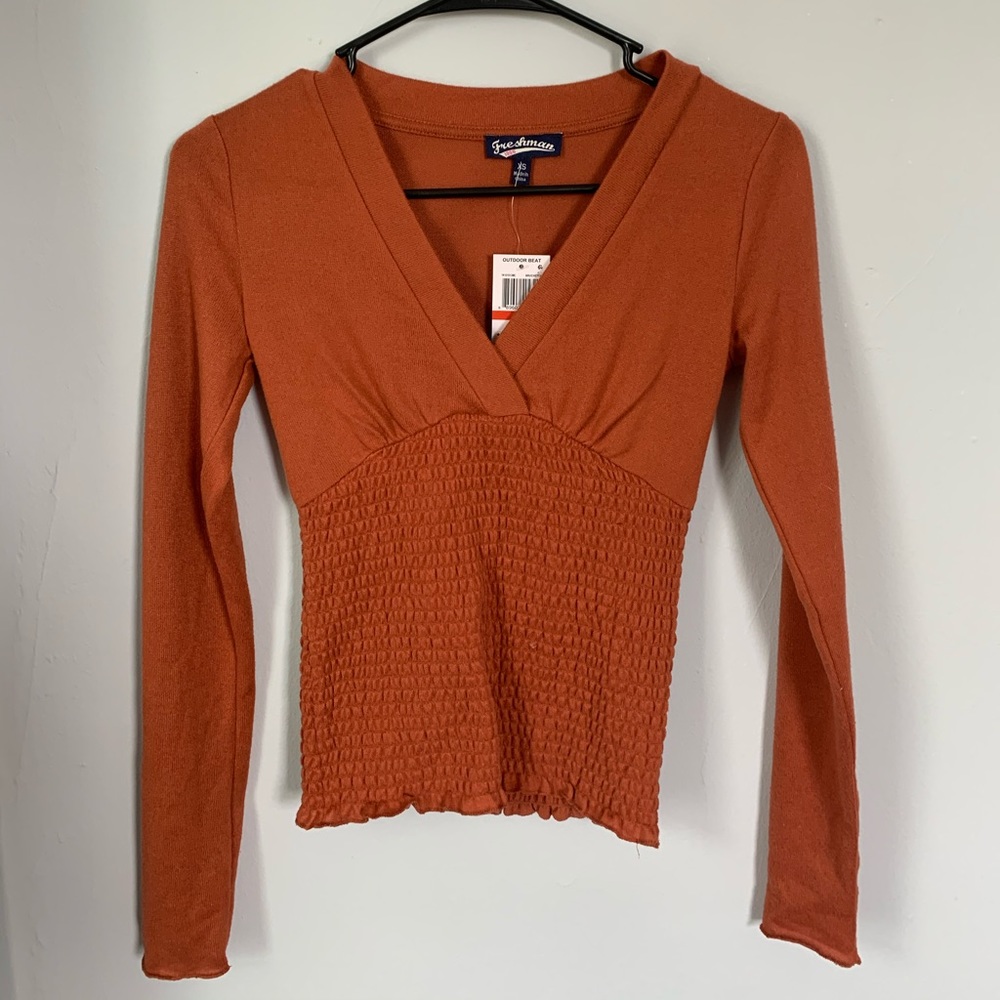 Long sleeve fitted top